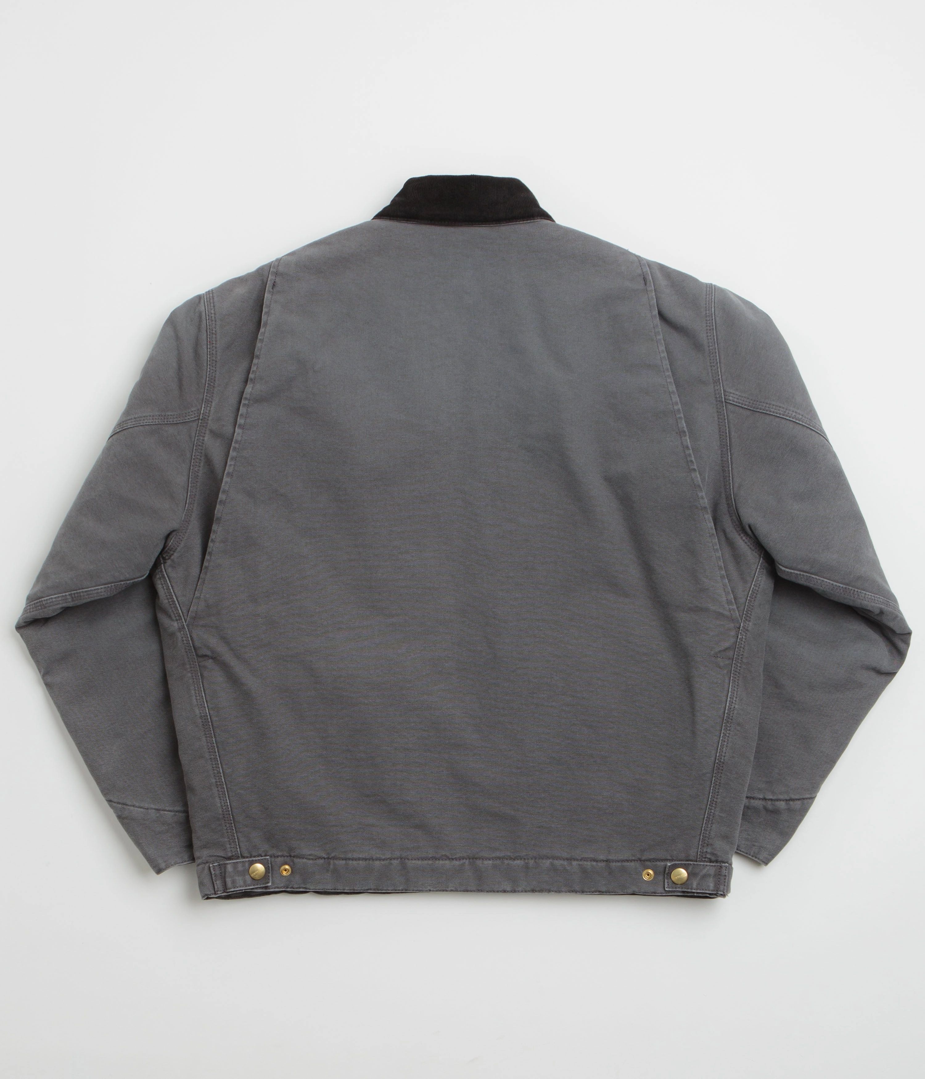 Ergonomic Seams Extra Warmth Carhartt OG Detroit Jacket - Graphite / Black Stone Canvas