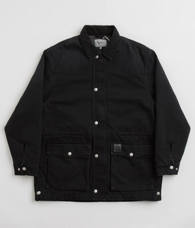 Carhartt OG Santa Fe Coat - Black / Black Stone Medal traveler