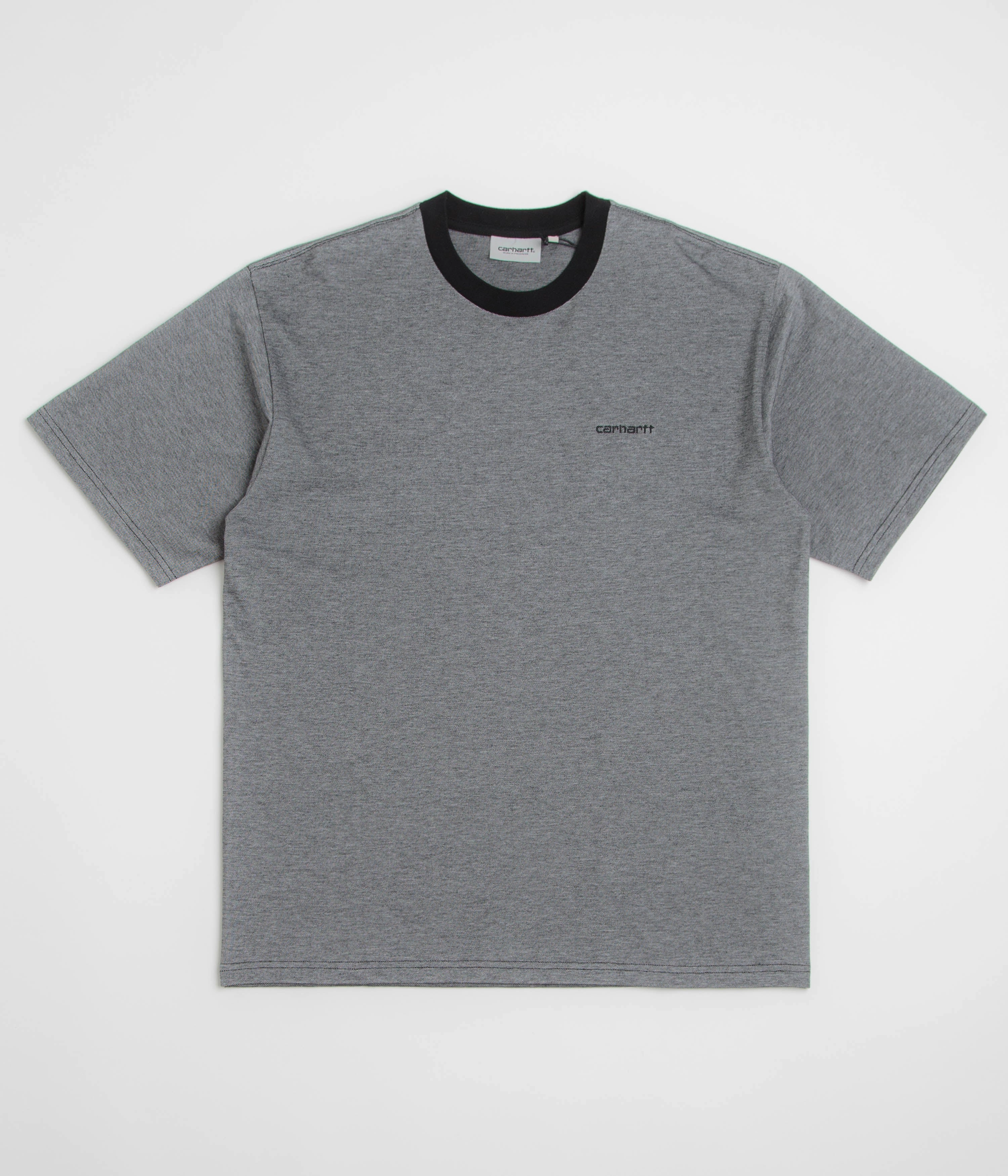 Carhartt Pique T-Shirt - Black / White / Black mid-quality