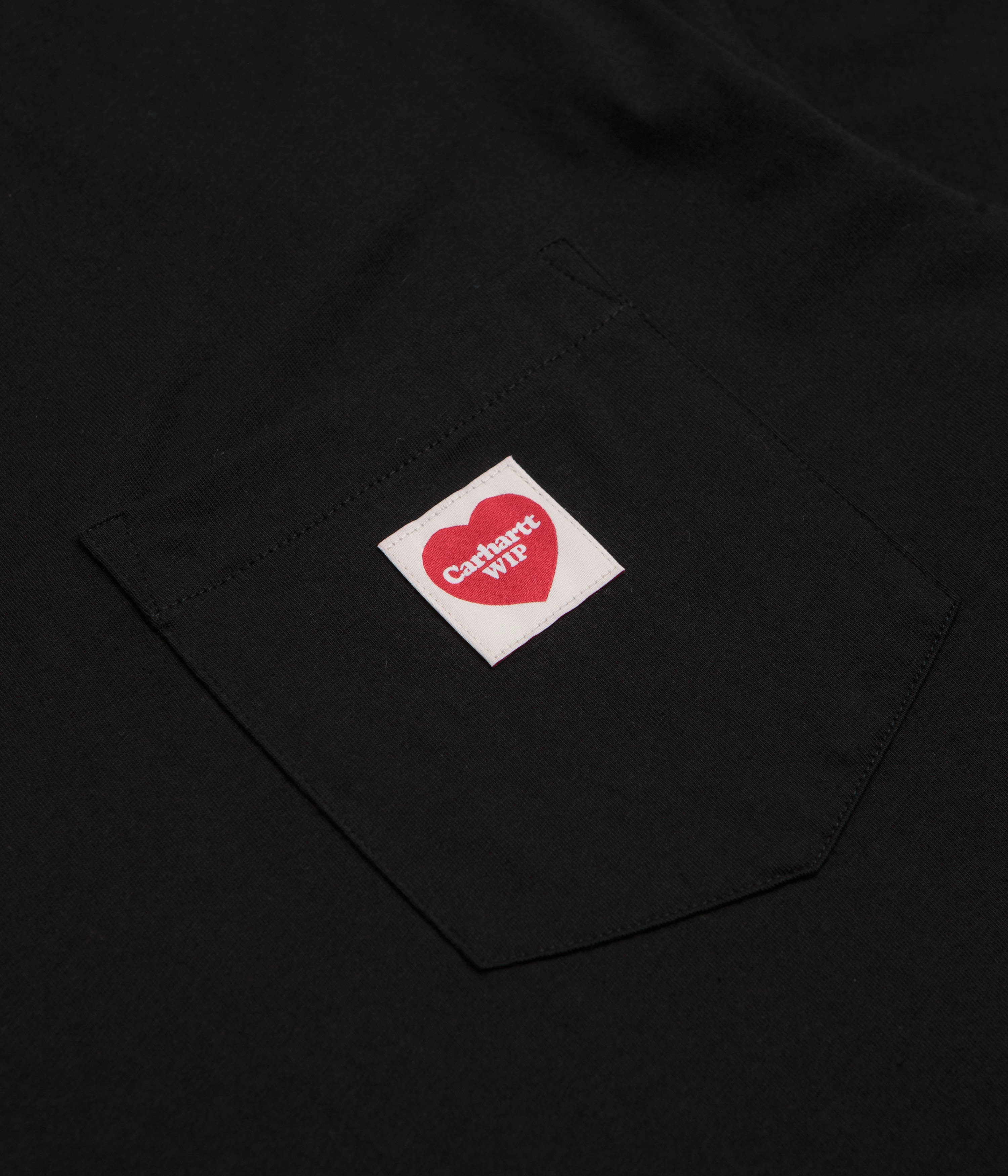 Carhartt Pocket Heart T-Shirt - Black / Red helicopter venue bike venue