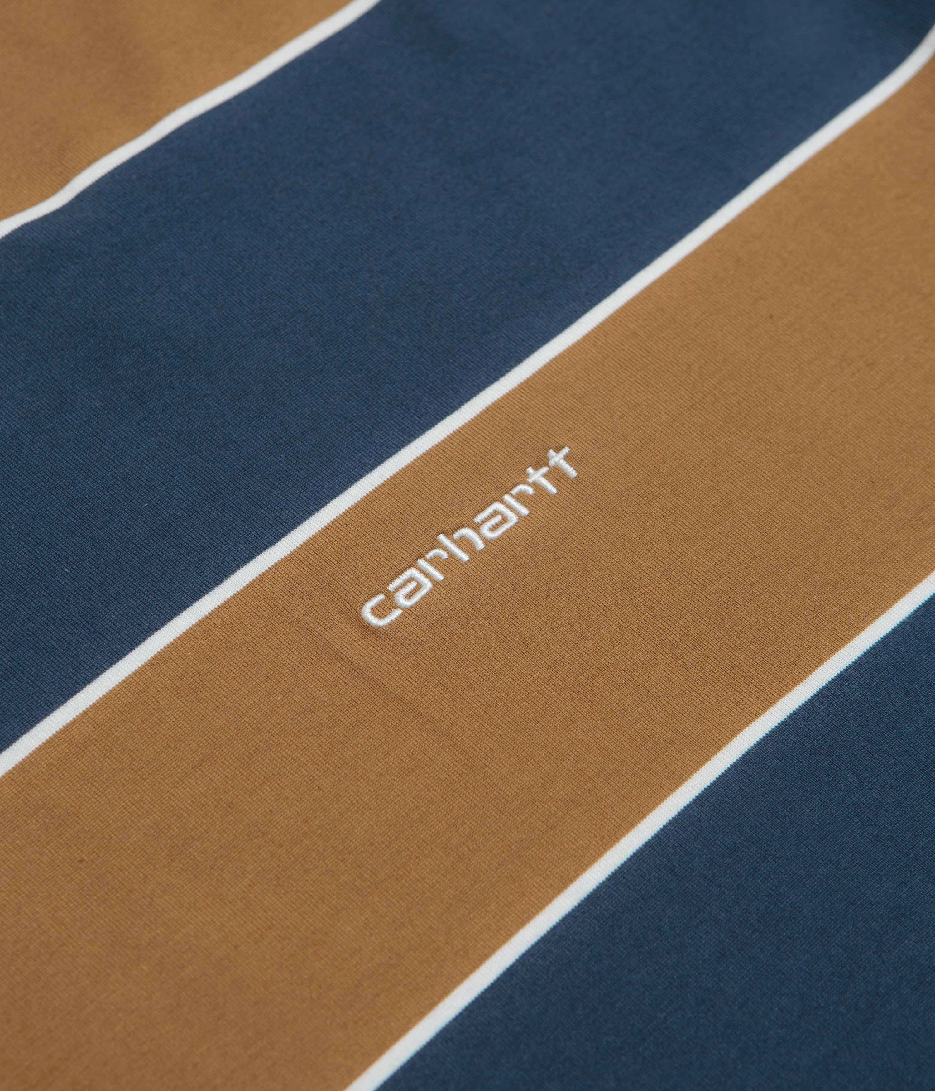 Carhartt Quinby T-Shirt - Quinby Stripe / Blue dry environment