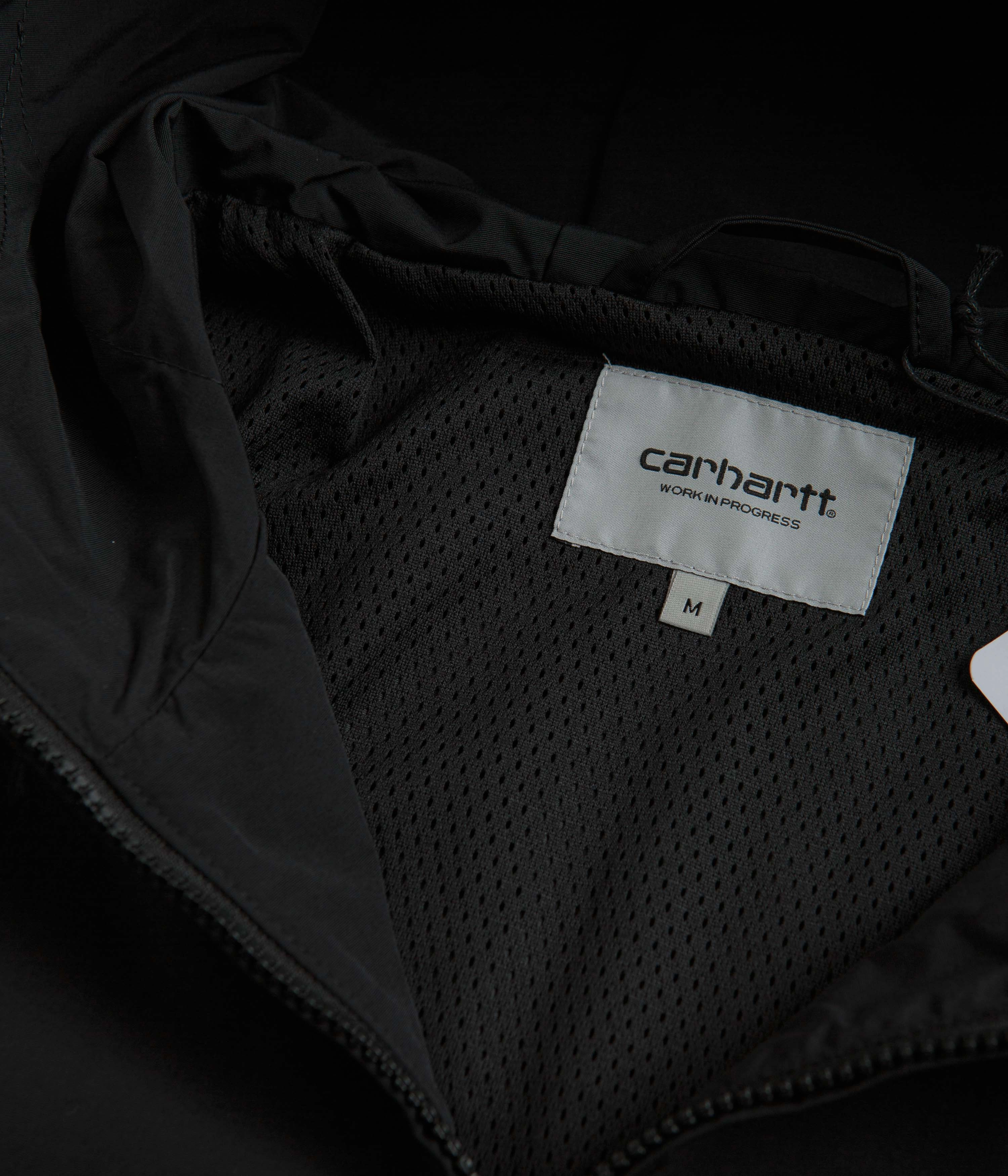Compression Panels doctors Carhartt Summer Windbreaker Pullover Jacket - Black / White