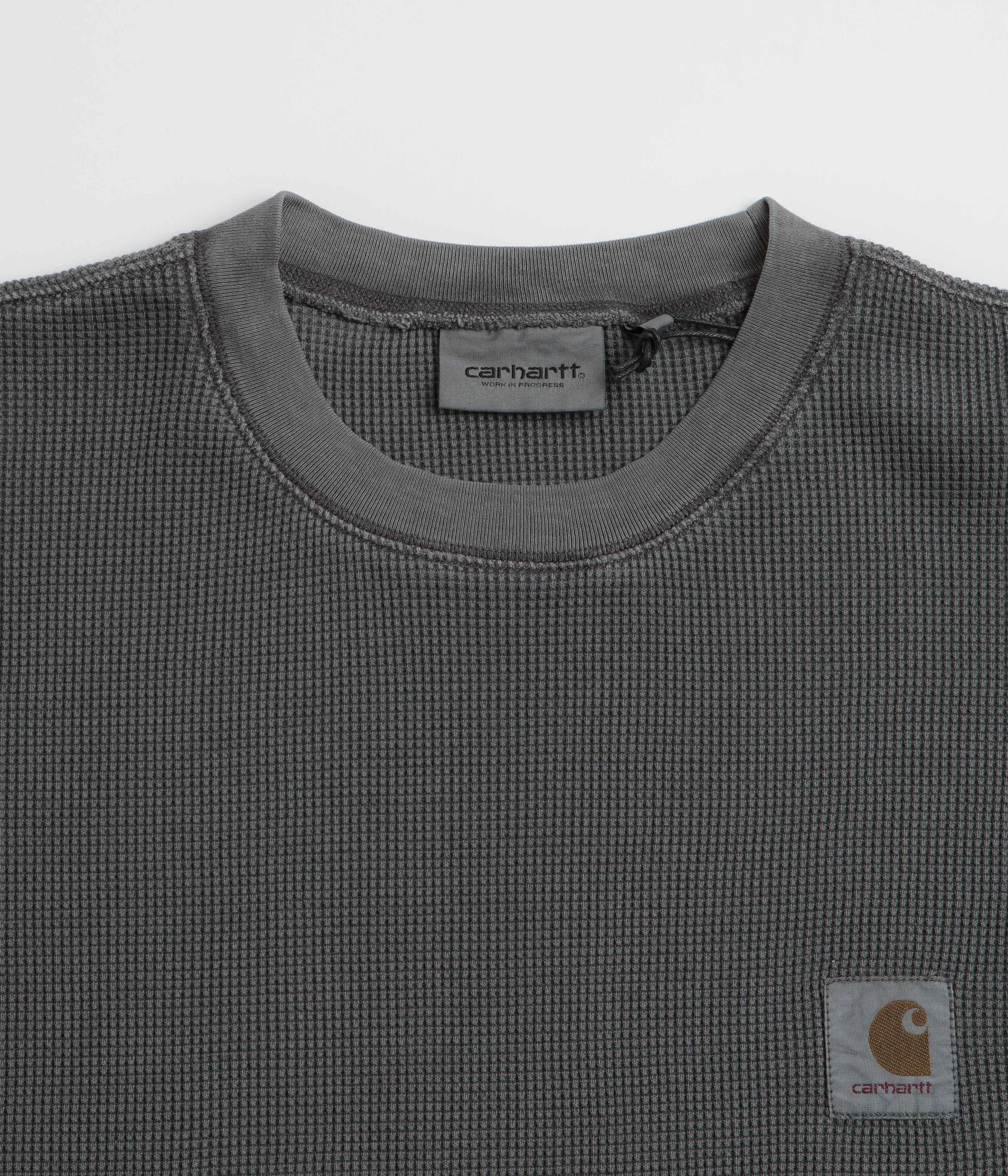 Carhartt Vista Waffle Long Sleeve T-Shirt - Black Polka Dots