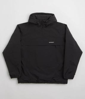 Carhartt Windbreaker Pullover Jacket - Black / White Earrings