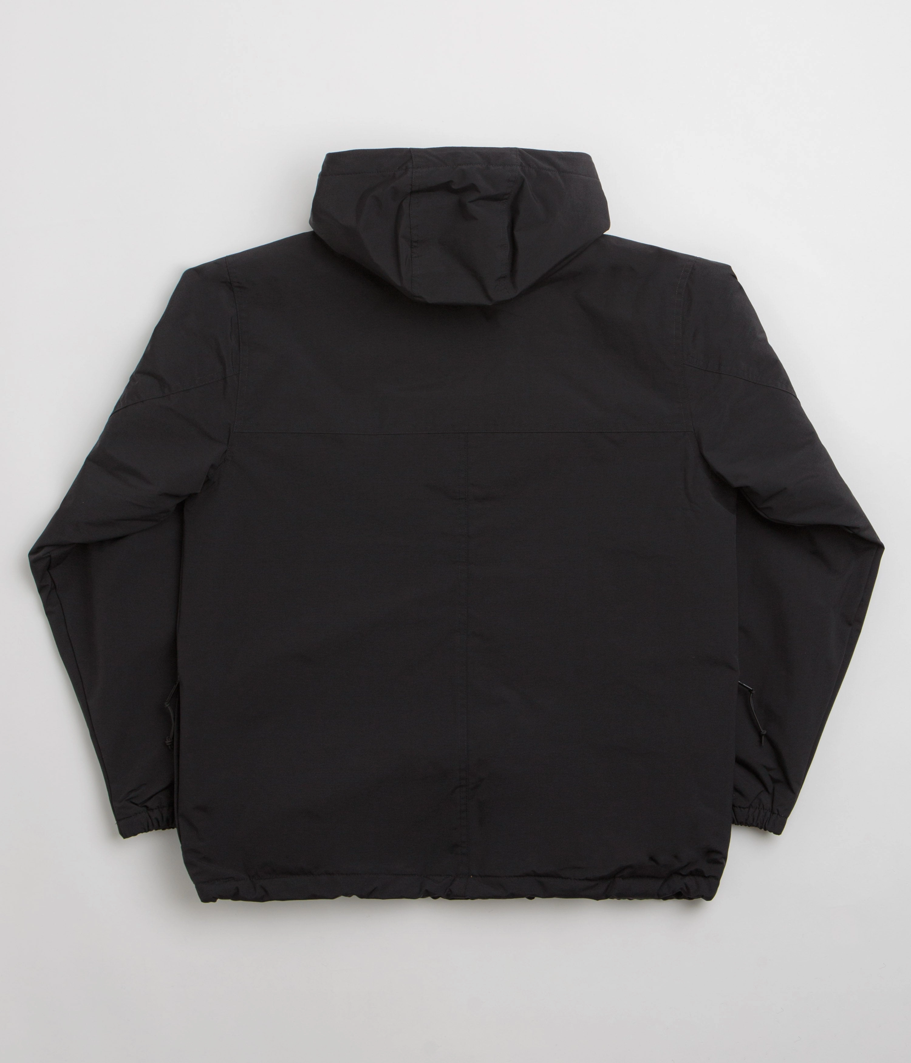 Carhartt Windbreaker Pullover Jacket - Black / White Urban Lifestyle