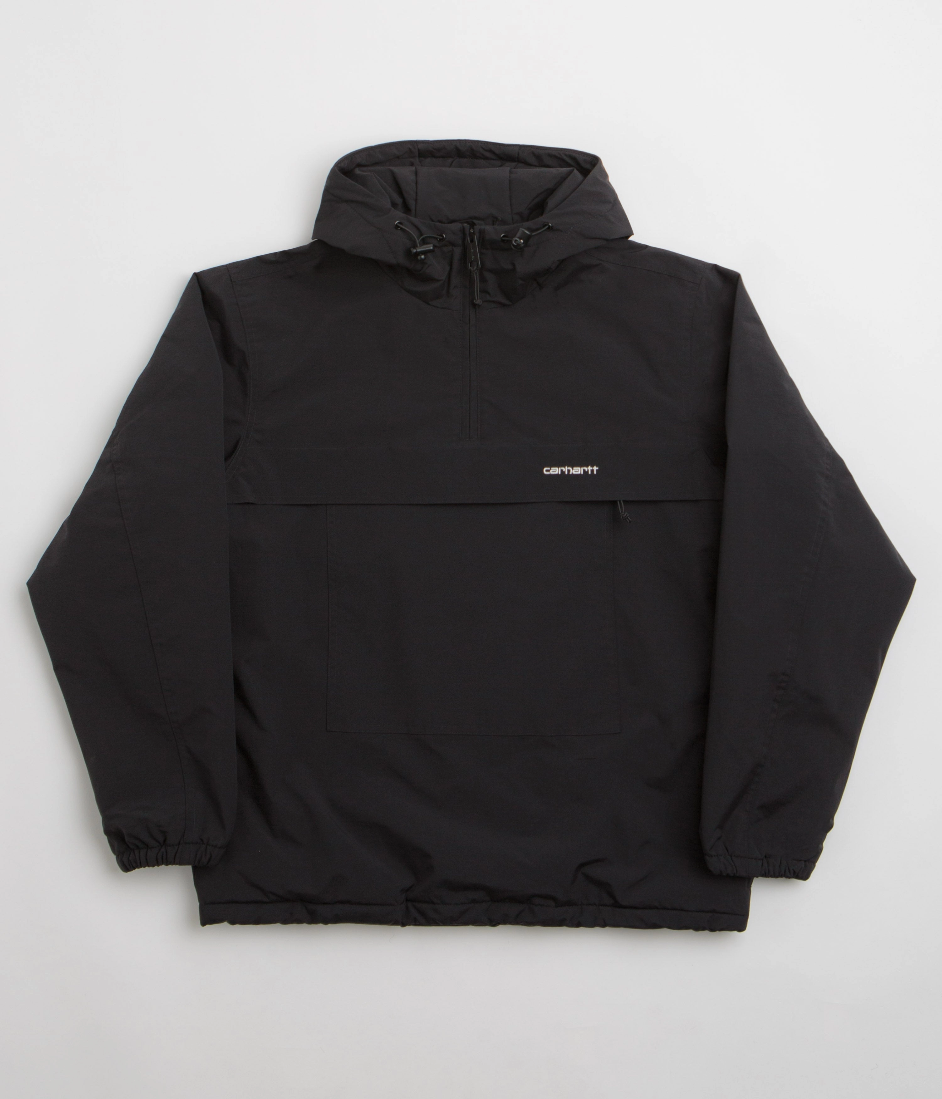Carhartt Windbreaker Pullover Jacket - Black / White Earrings