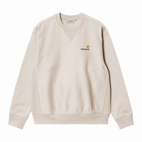 Cozy Choice Carhartt WIP American Script Sweatshirt - Moonbeam