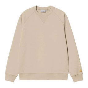 Carhartt WIP Chase Sweatshirt - Fleur De Sel / Gold quick-drying