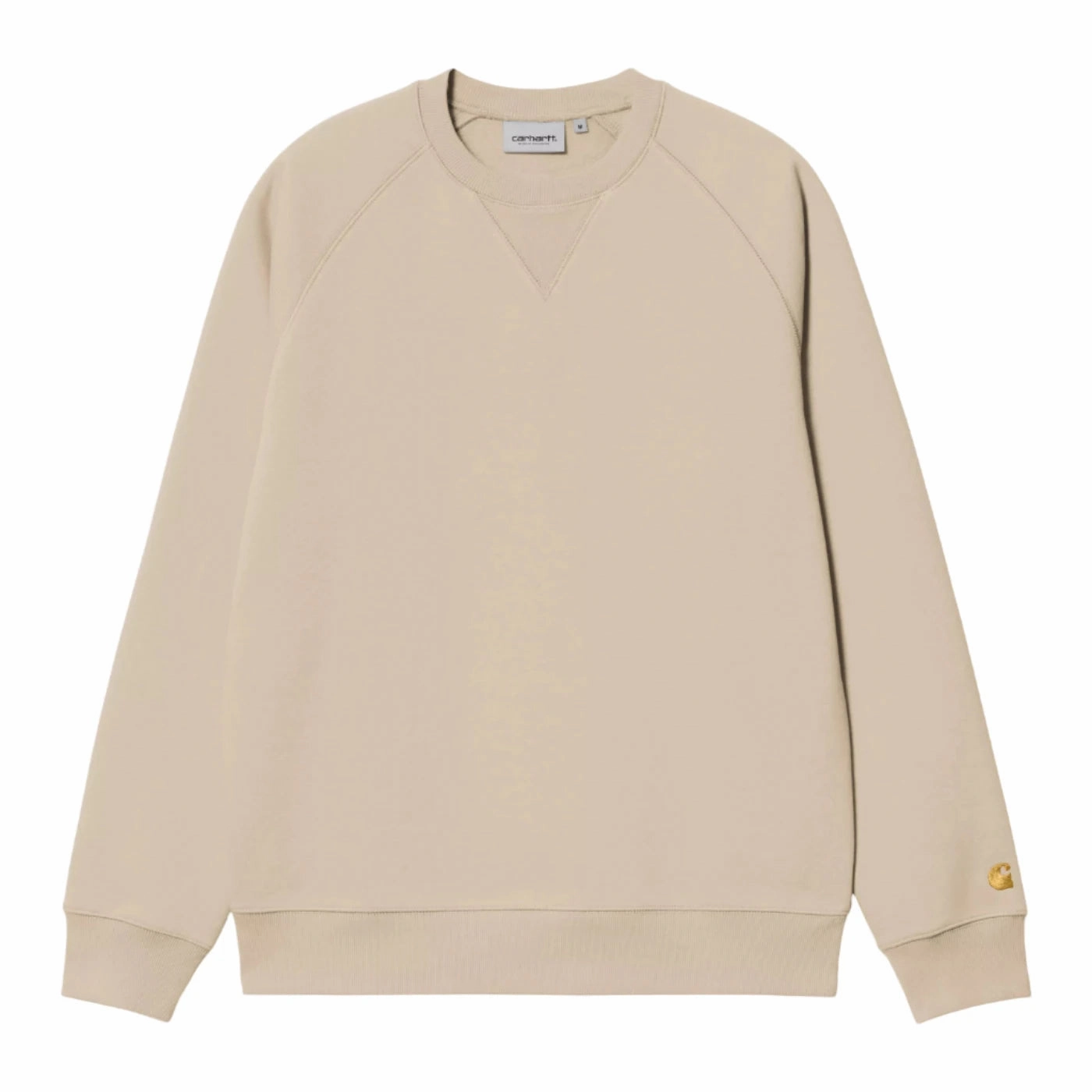 Carhartt WIP Chase Sweatshirt - Fleur De Sel / Gold Daily Staple