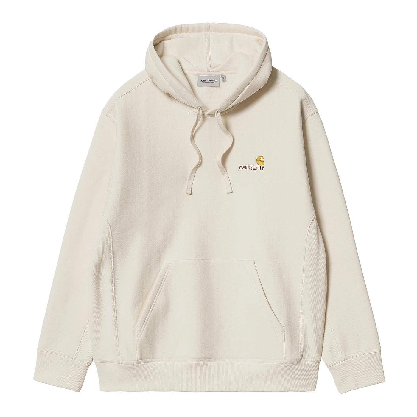 Carhartt WIP Hooded American Script Sweat Hoodie - Natural All Season Outfit