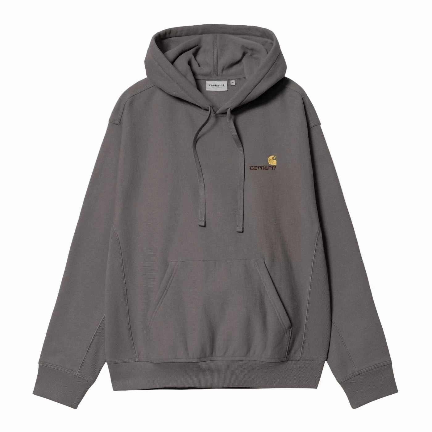 Active Fit Carhartt WIP Hooded American Script Sweat Hoodie - Porphyry