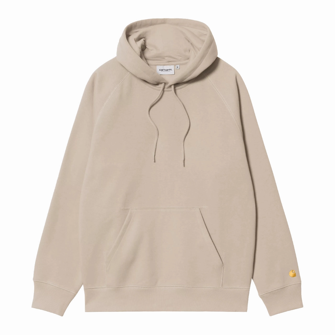 Carhartt WIP Hooded Chase Sweat -  Fleur De Sel / Gold Relax Fit Wear Stretch Knit Technology