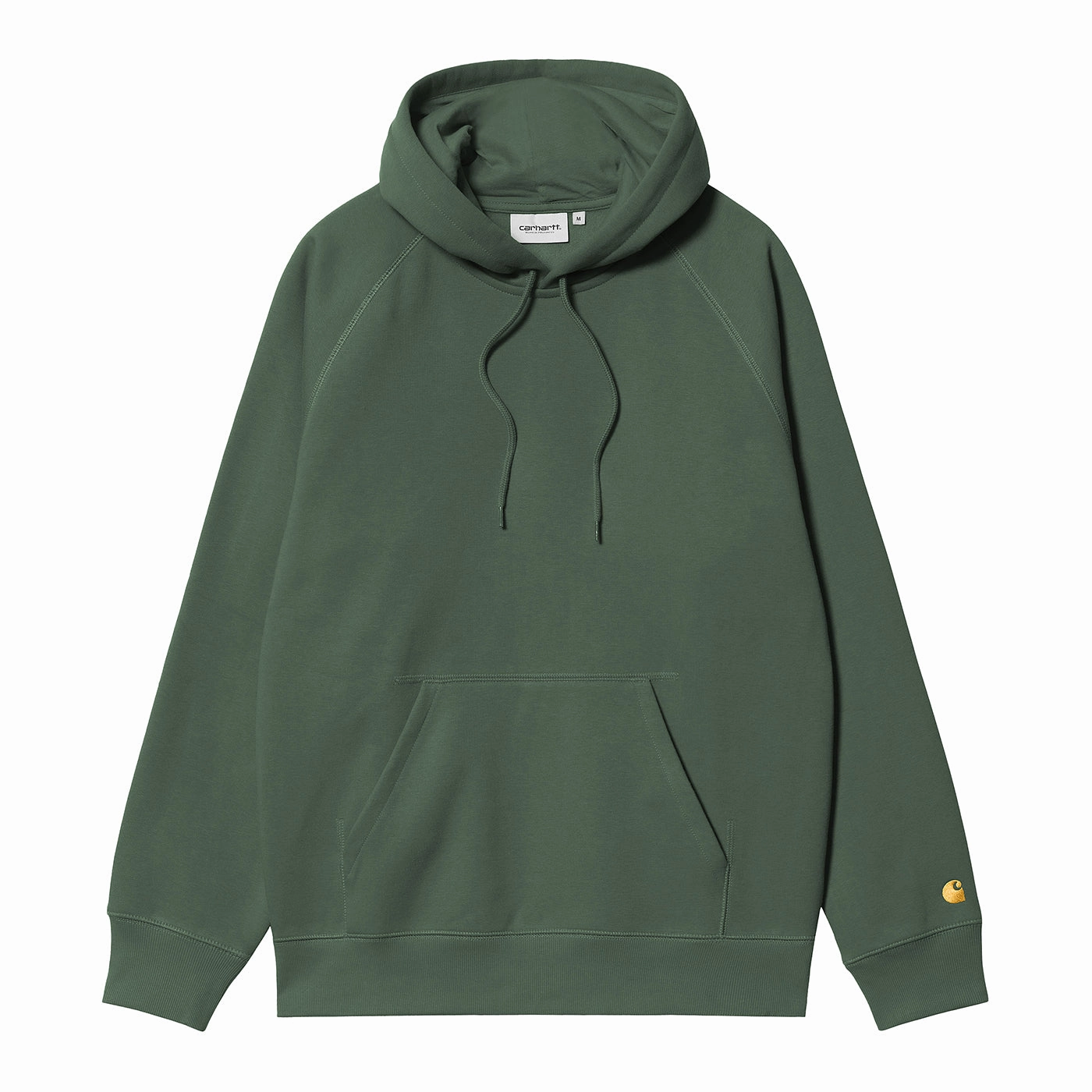 Carhartt WIP Hooded Chase Sweat -  Sycamore Tree / Gold Comfy Comfort