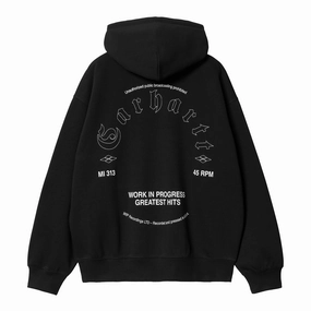 All Day Wear Carhartt WIP Hooded Greatest Hits Sweatshirt - Black / White