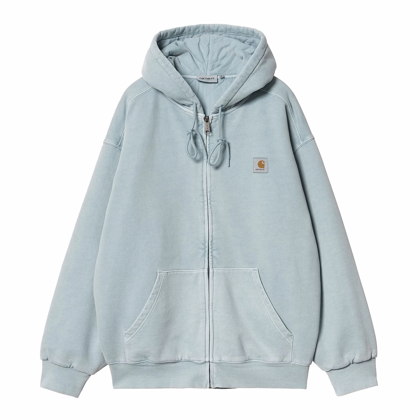 Carhartt WIP Hooded Vista Jacket Hoodie - Dusty Ice garment dyed Simple Look