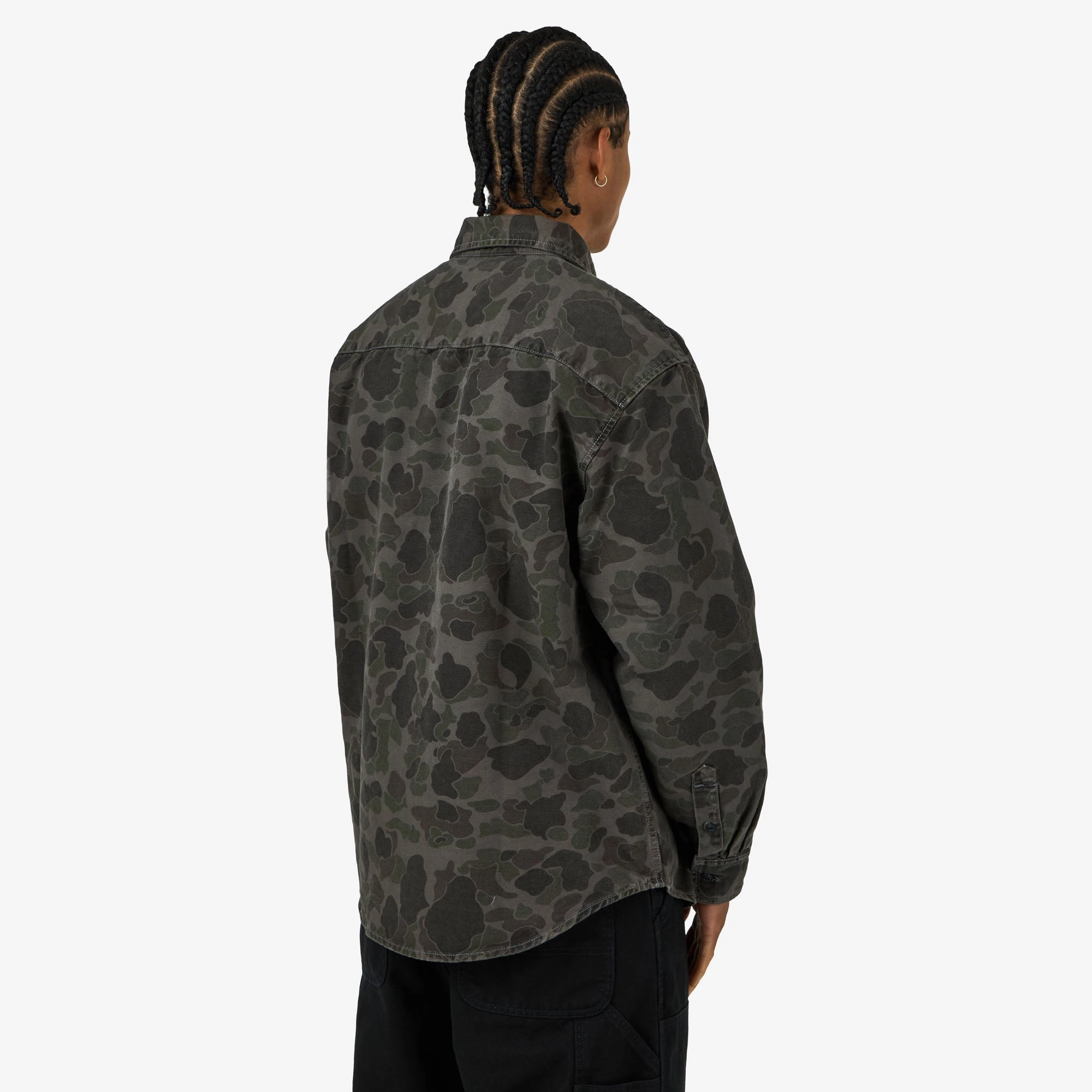 Carhartt WIP Longsleeve Duck Shirt Camo Duck Green natural fiber Outerwear Companion