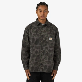 Carhartt WIP Longsleeve Duck Shirt Camo Duck Green Sustainable fashion