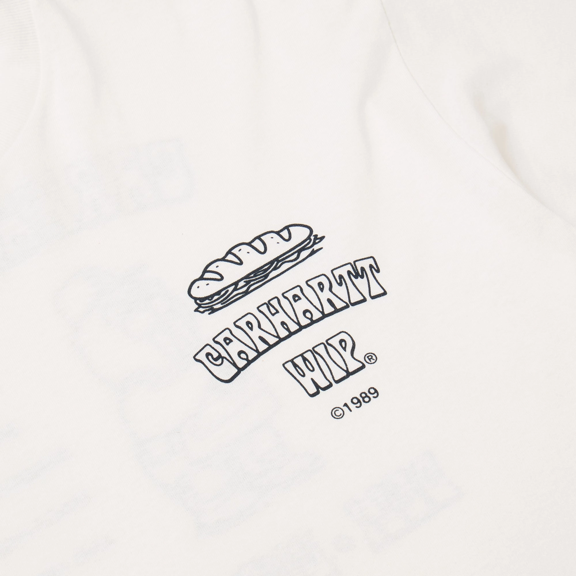 wide-leg pants silhouette Carhartt WIP Sandwich T-Shirt White