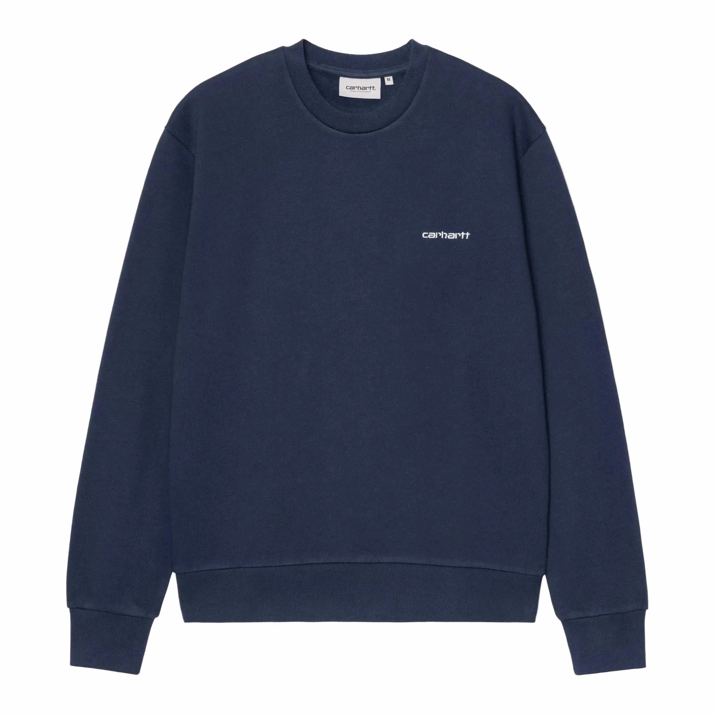 Flannel Washable Carhartt WIP Script Embroidery Sweat - Jupiter / White