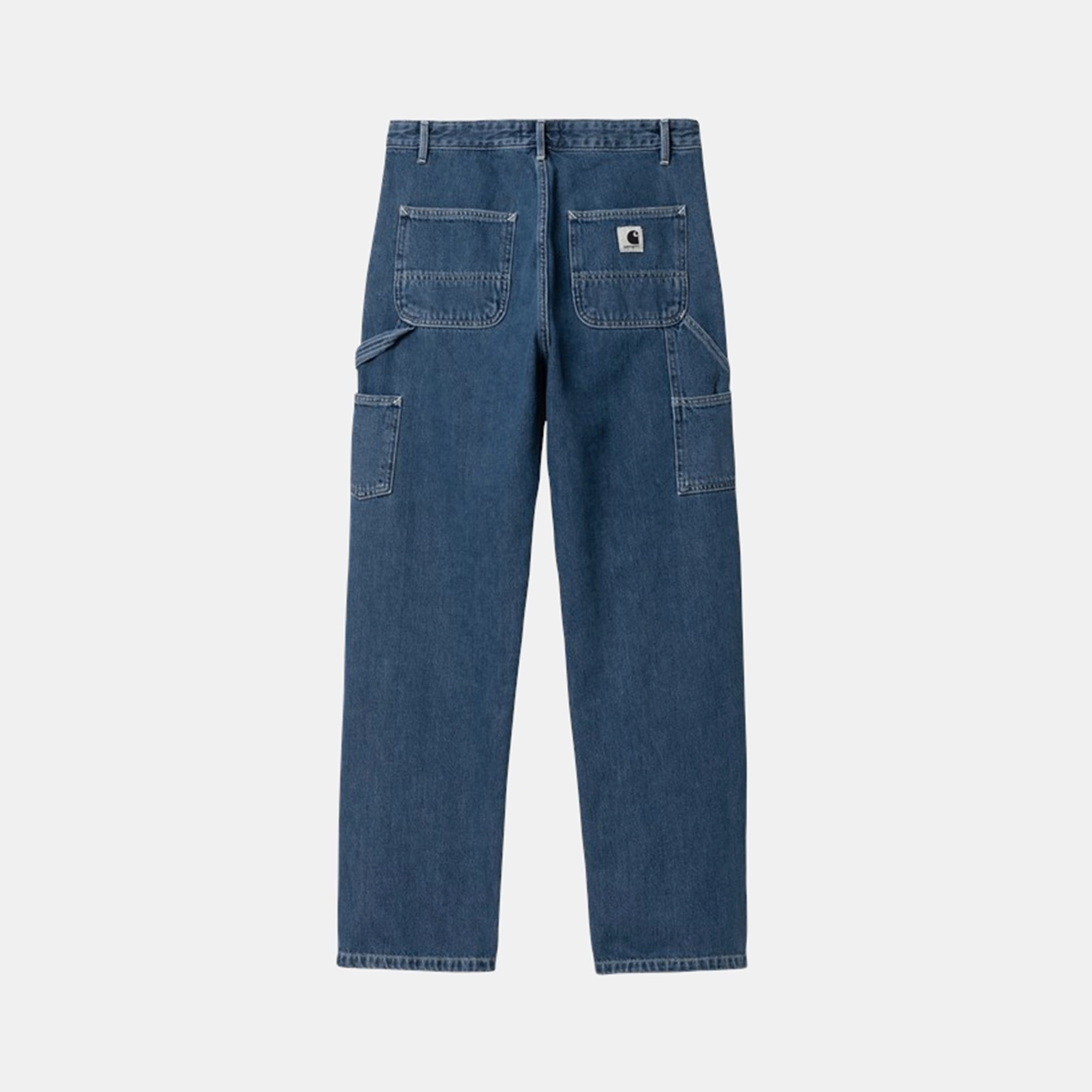 Carhartt WIP W Pierce Pant Straight - Stone Washed Blue Stylish Waistband