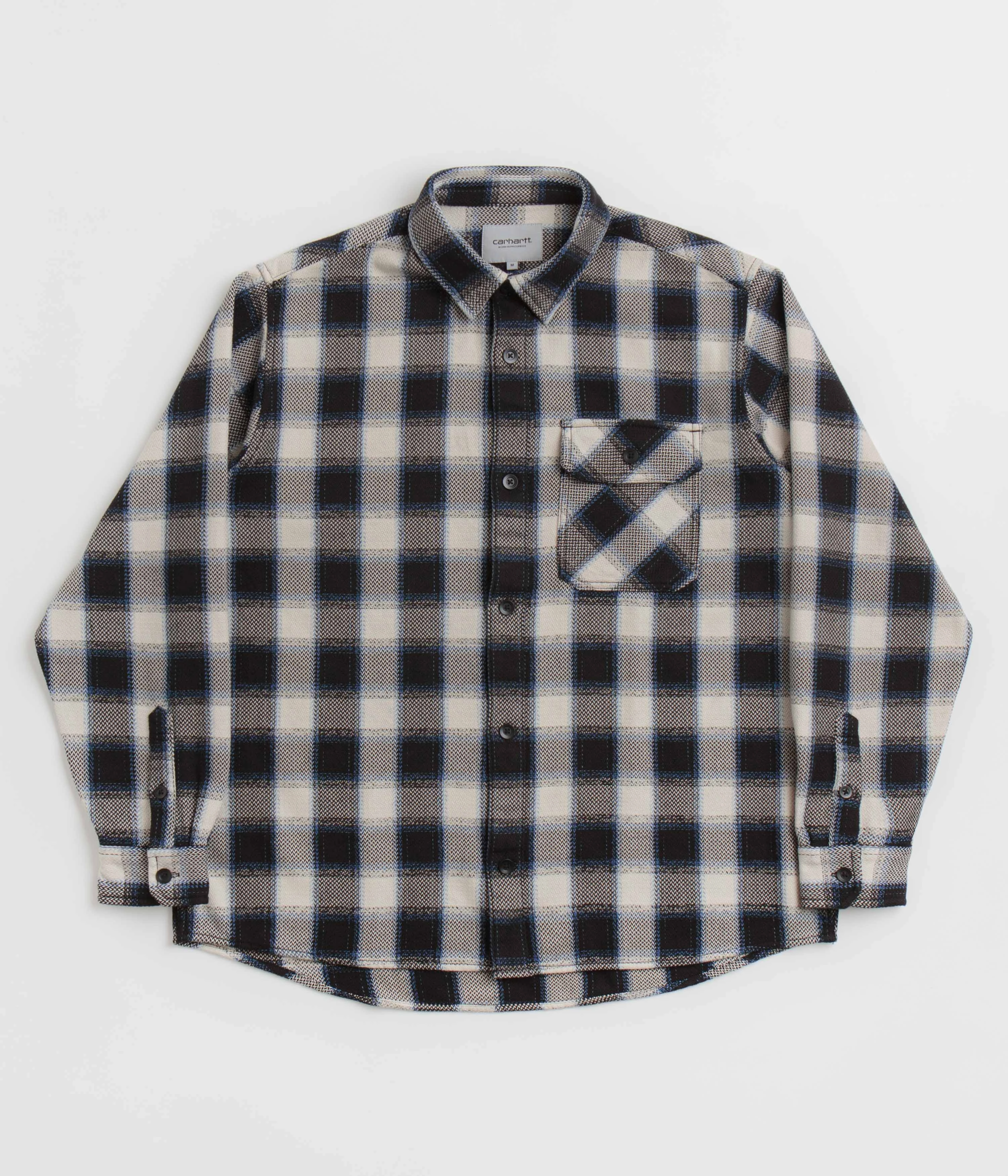 Carhartt Witten Shirt - Witten Check / Natural Hidden Button Placket Functional Wear