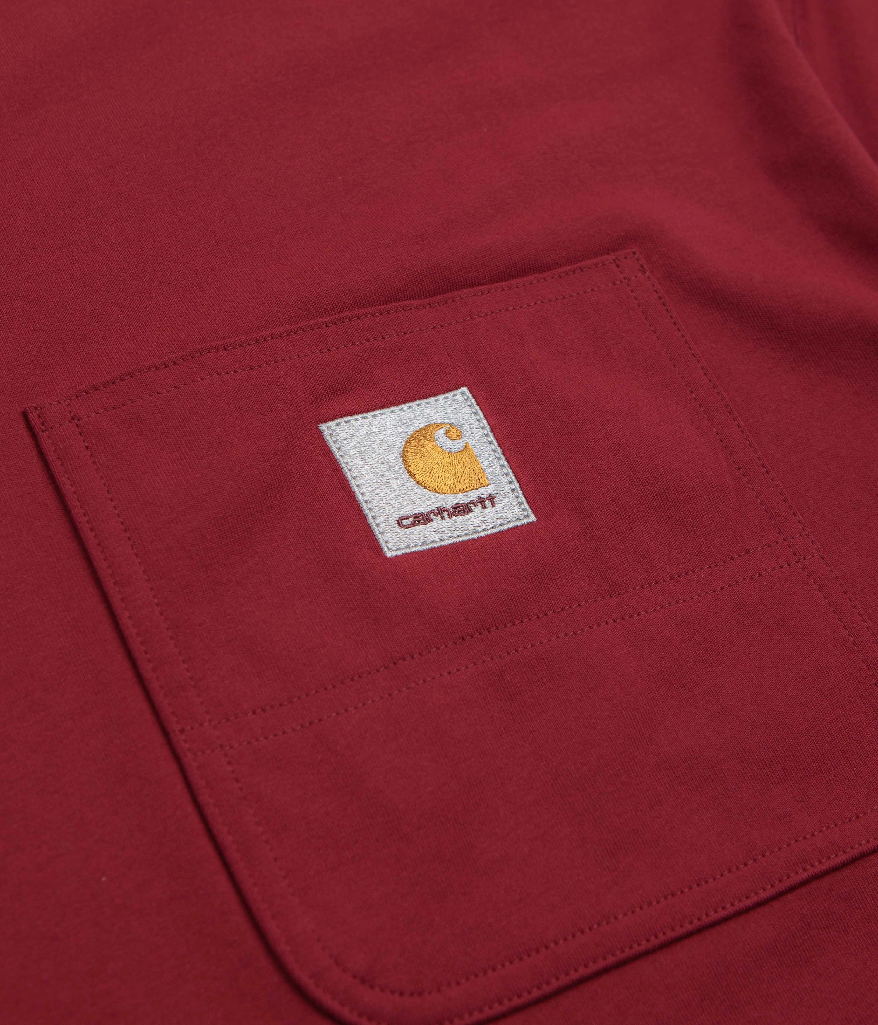 sleeve length Carhartt Work Pocket T-Shirt - Scarlet