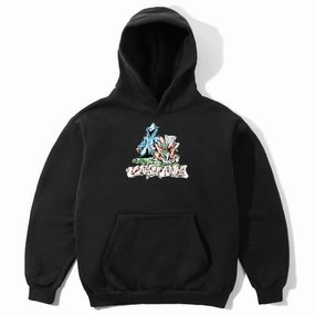 Chill Layers earthy tone Cash Only - Reaper Hoodie Black