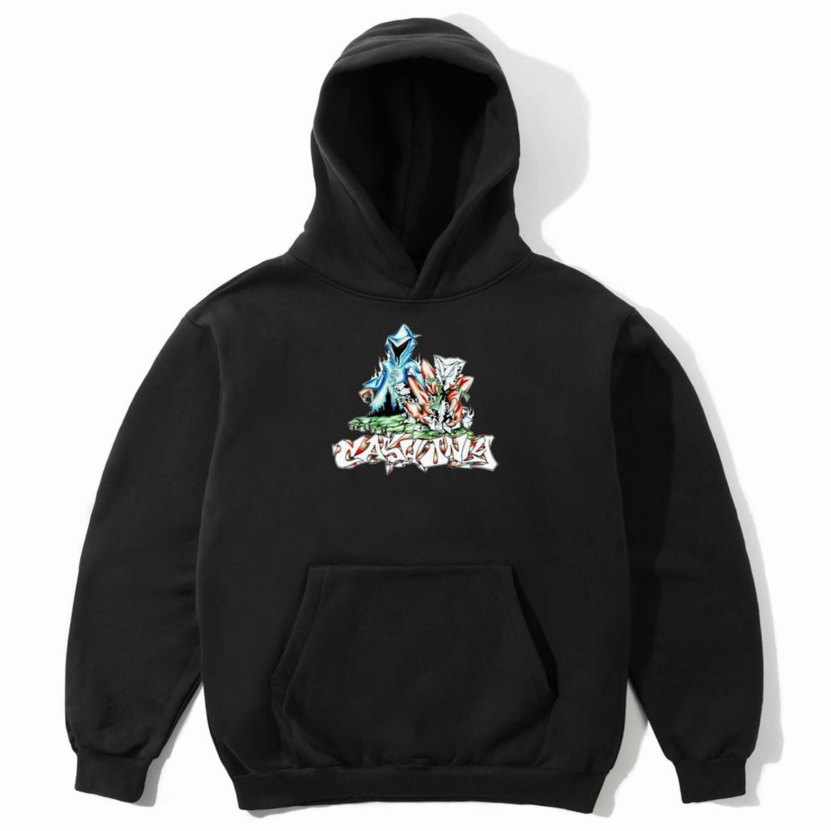 Chill Layers earthy tone Cash Only - Reaper Hoodie Black