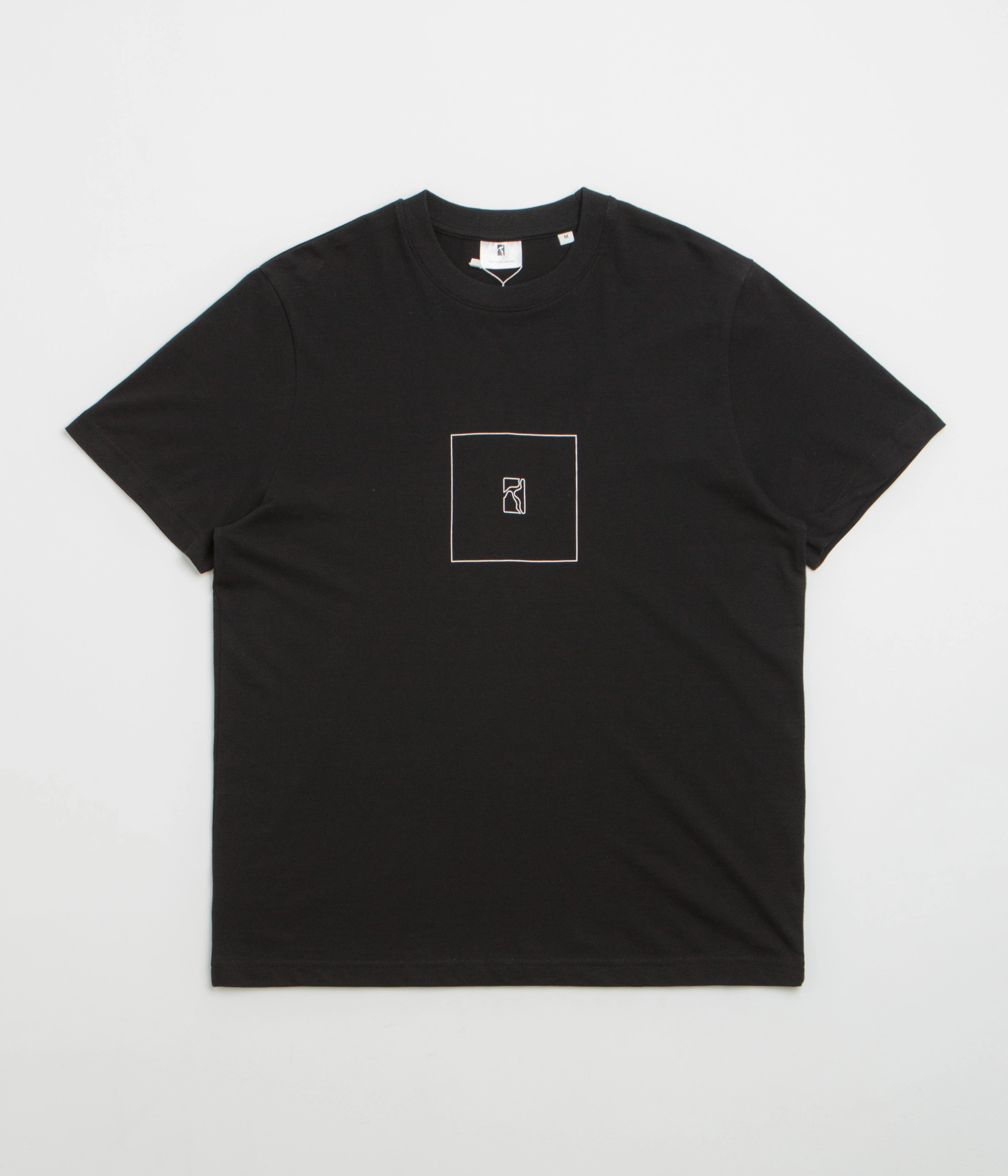 wide hem Poetic Collective Box Outline T-Shirt - Black