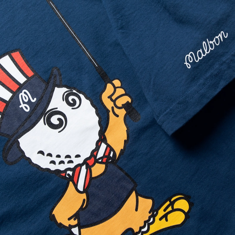 Malbon Golf Eagle Buckets Pocket Tee - Navy Anti-static