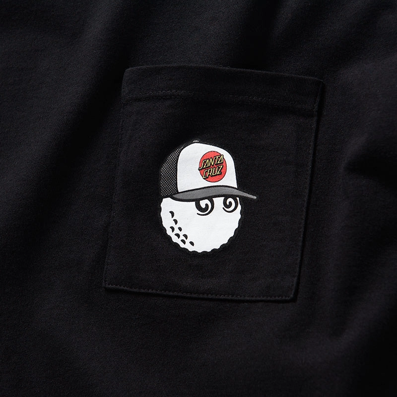 Malbon Golf x Santa Cruz Bermuda Bunker Tee - Black Trendy Fashion