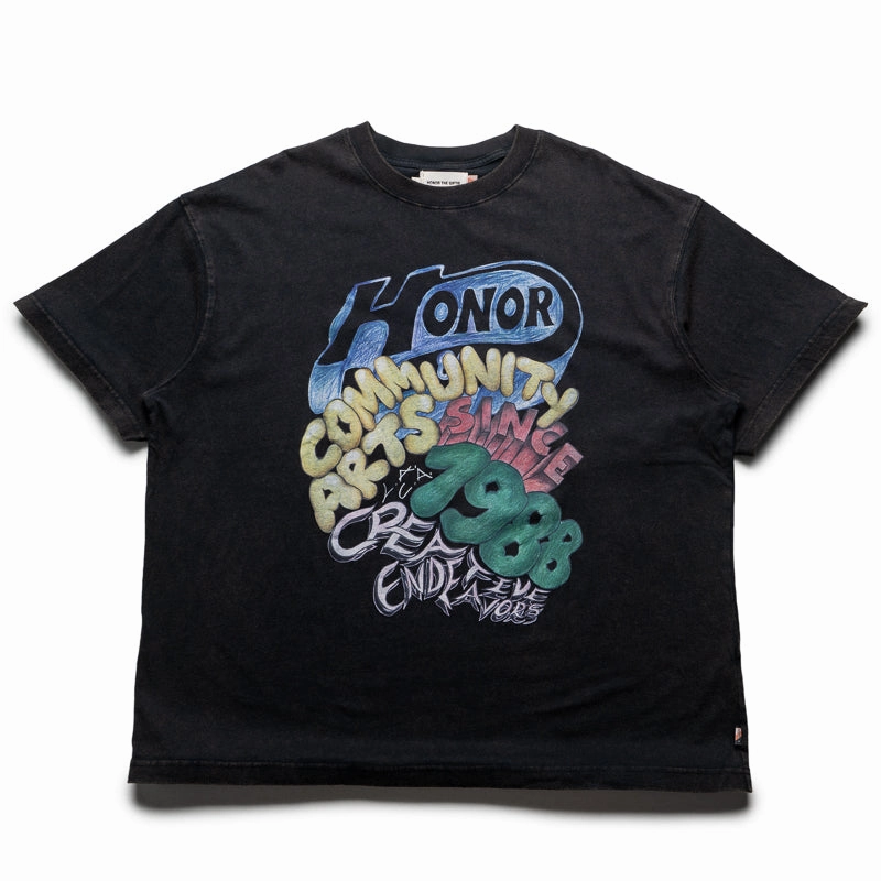 spring season Seasonal Honor The Gift Comm Arts Creative Tee - Black