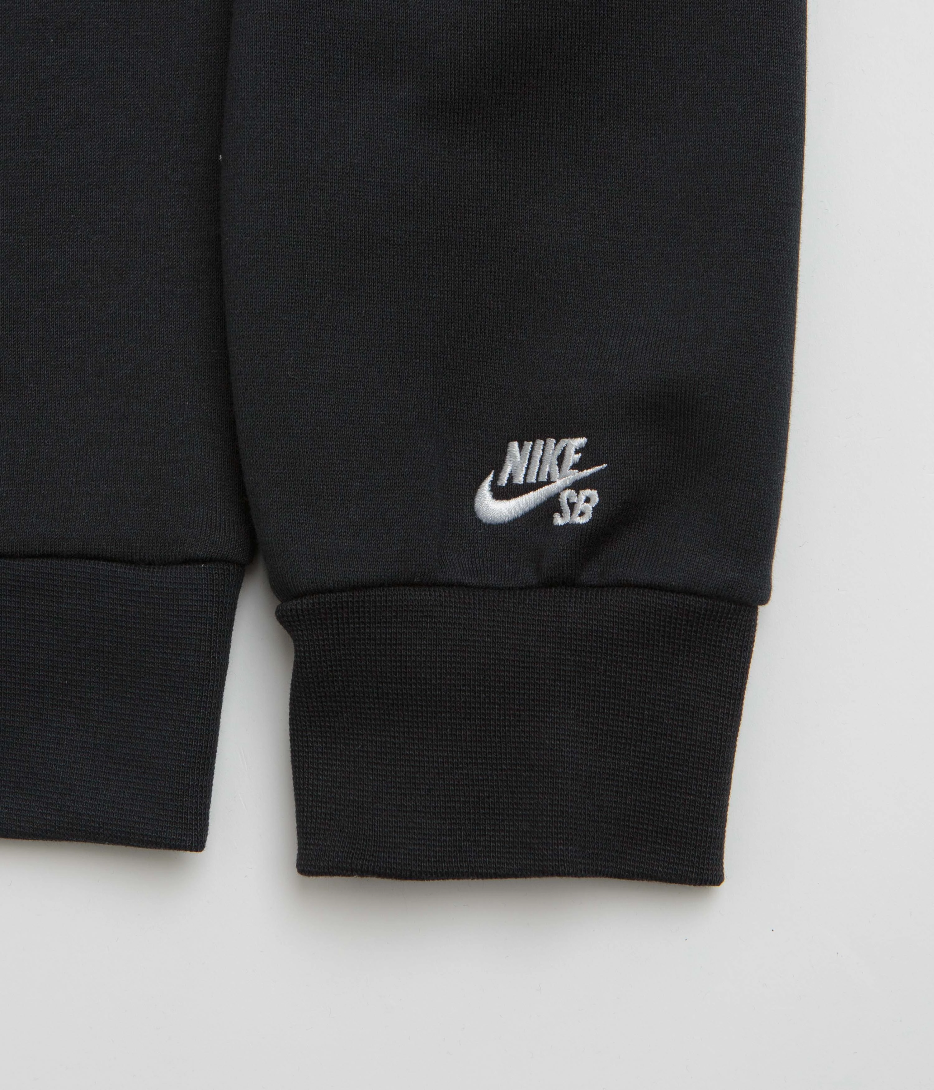Nike SB Graphic Logo Crewneck Sweatshirt - Black / White Bar Night