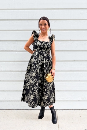 Flow Sleeve MARLEY MIDI DRESS