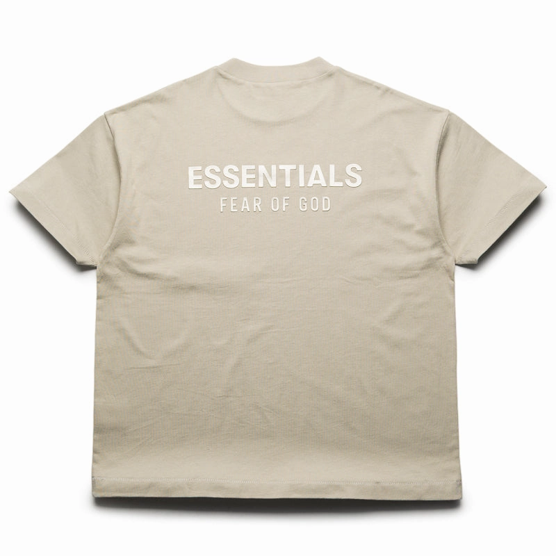 Fear Of God Essentials Classic Fit Tee - Abbey Stone Tapered School Uniform