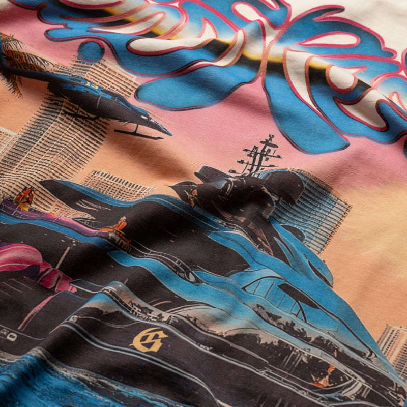 water park event Godspeed New York Memento Vivere Tee - Bone