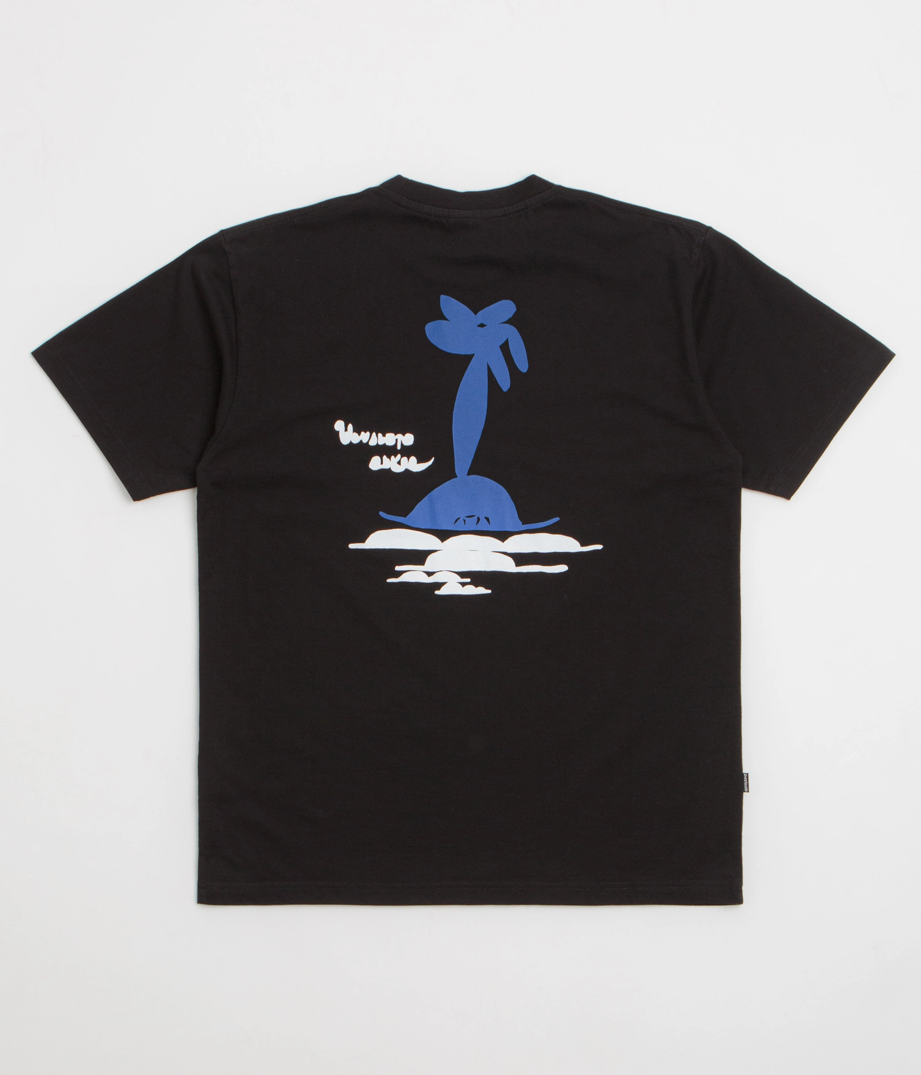 Pasteelo Can Art T-Shirt - Black Windy day Animal Print