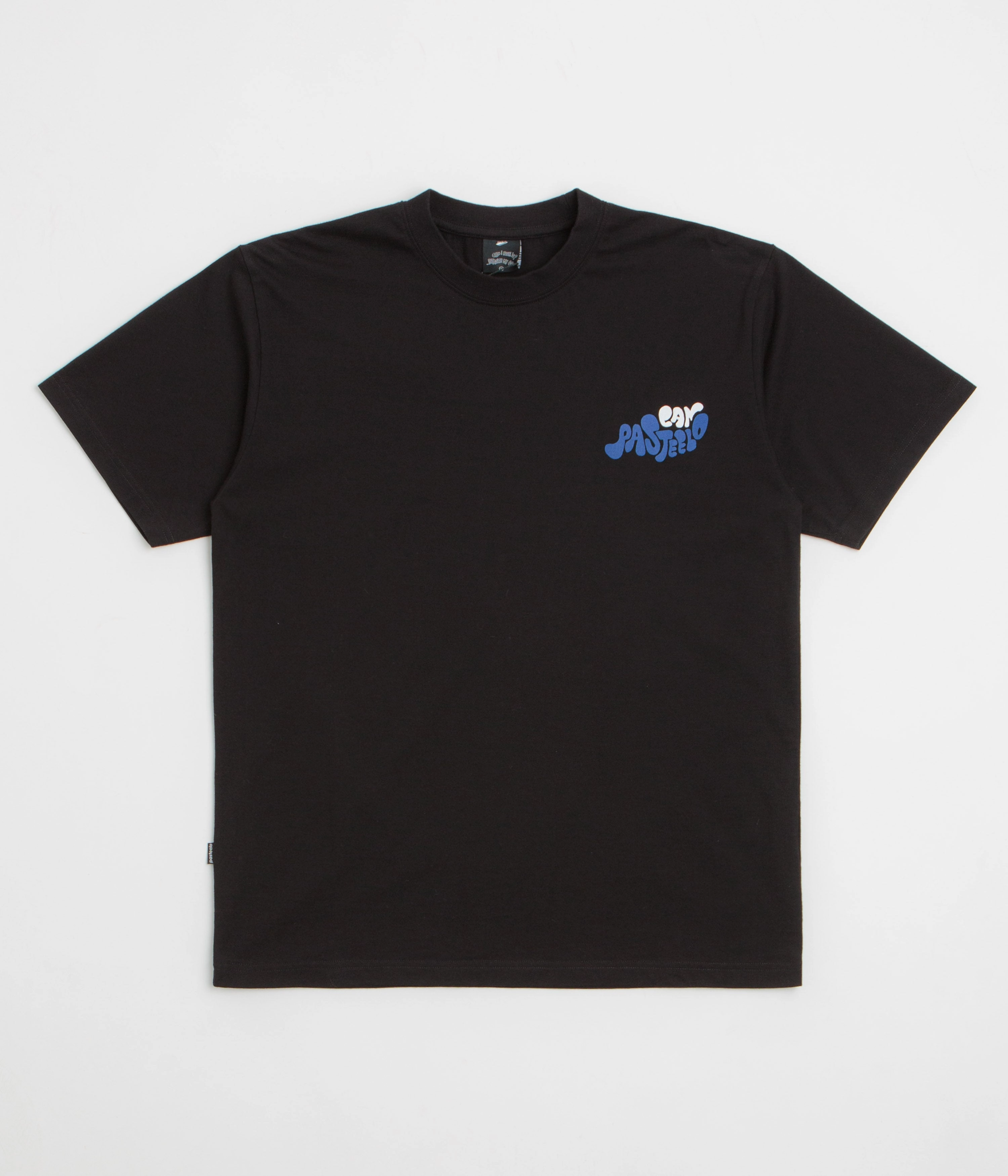 Pasteelo Can Art T-Shirt - Black Tailored Fit Two Button Closure System