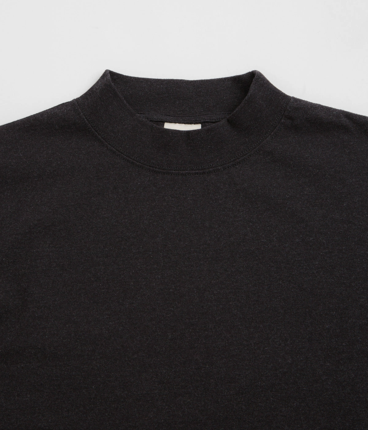 Snow Peak Recycled Cotton Heavy Mockneck T-Shirt - Black Spaghetti straps Zipped
