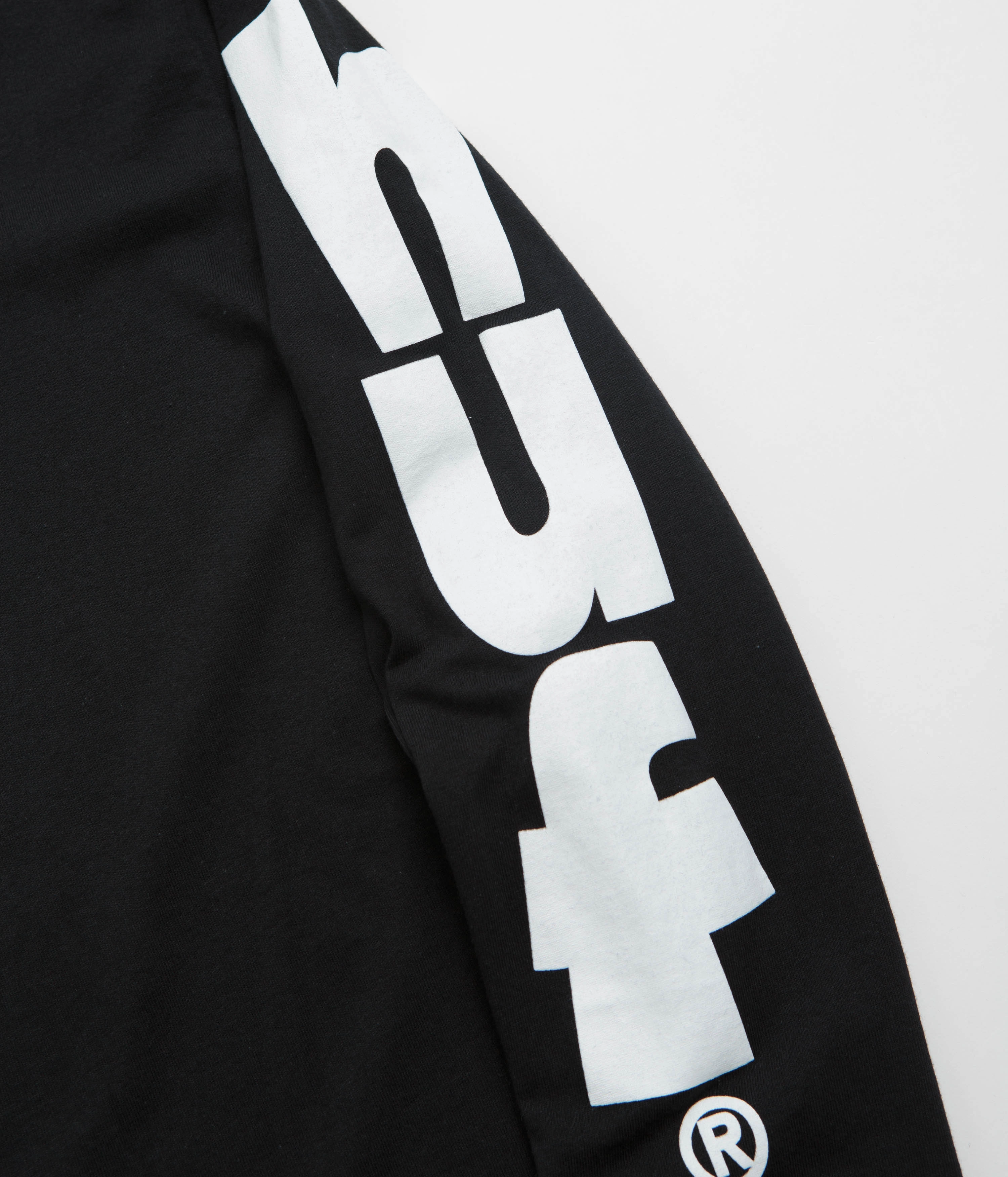 HUF Megablast Long Sleeve T-Shirt - Black campervan event Below knee