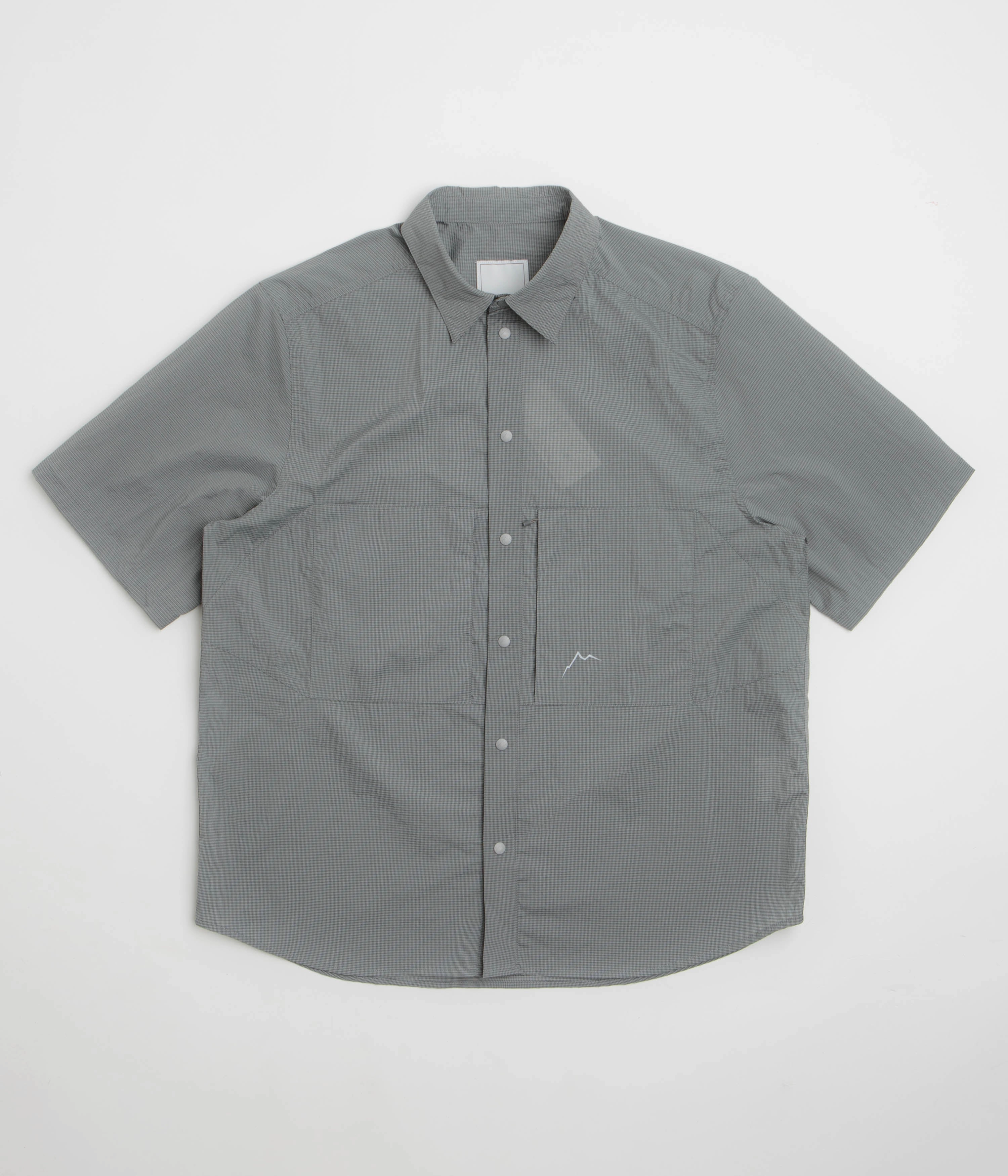 Holiday Gift Cayl CHK 2Pocket Short Sleeve Shirt - Dark Grey