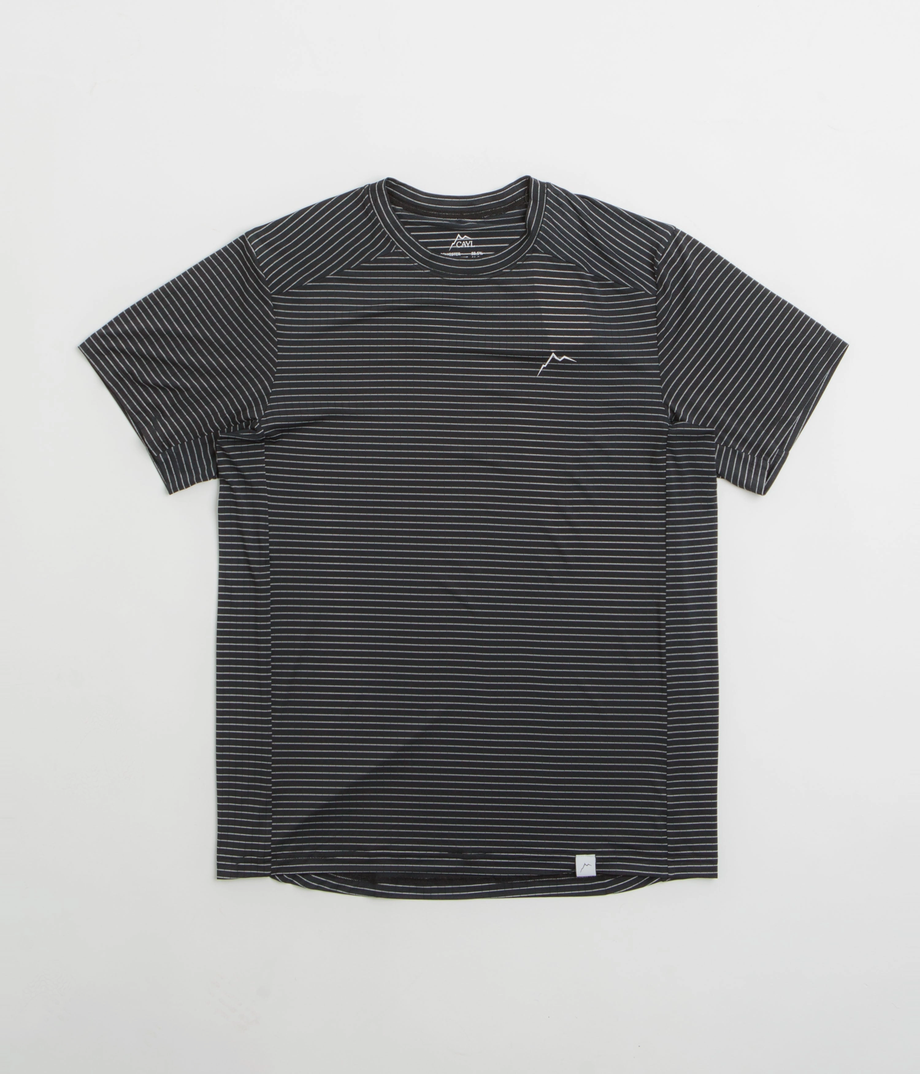 Cayl Stripe Logo T-Shirt - Black School Uniform