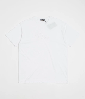 Dime Cursive T-Shirt - White party venue event