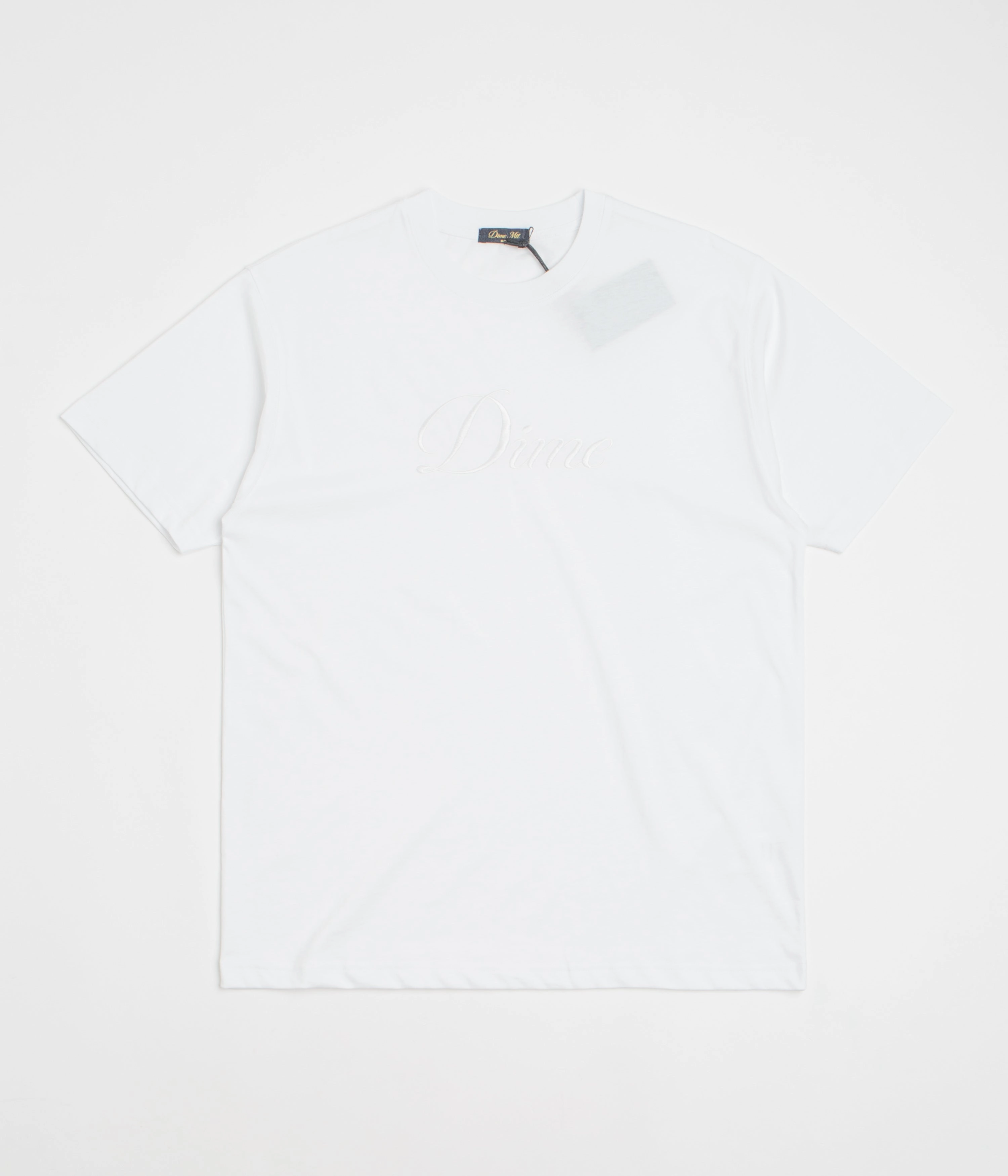 Dime Cursive T-Shirt - White party venue event
