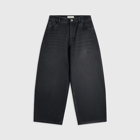 Studio Nicholson Volume Jean - Washed Black Quick Release Closure All Day Comfort Fit