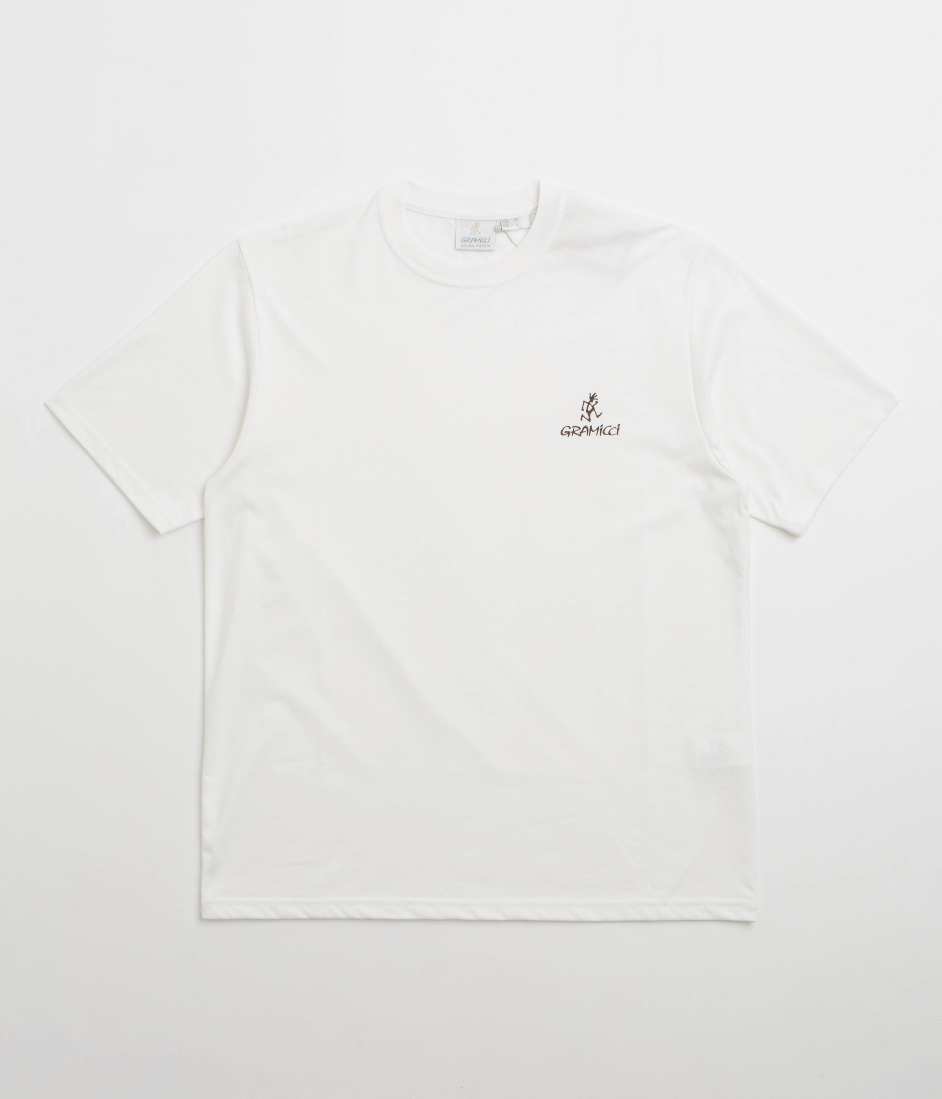 hot air balloon event Brushed Cotton Blend Gramicci One Point Logo T-Shirt - White