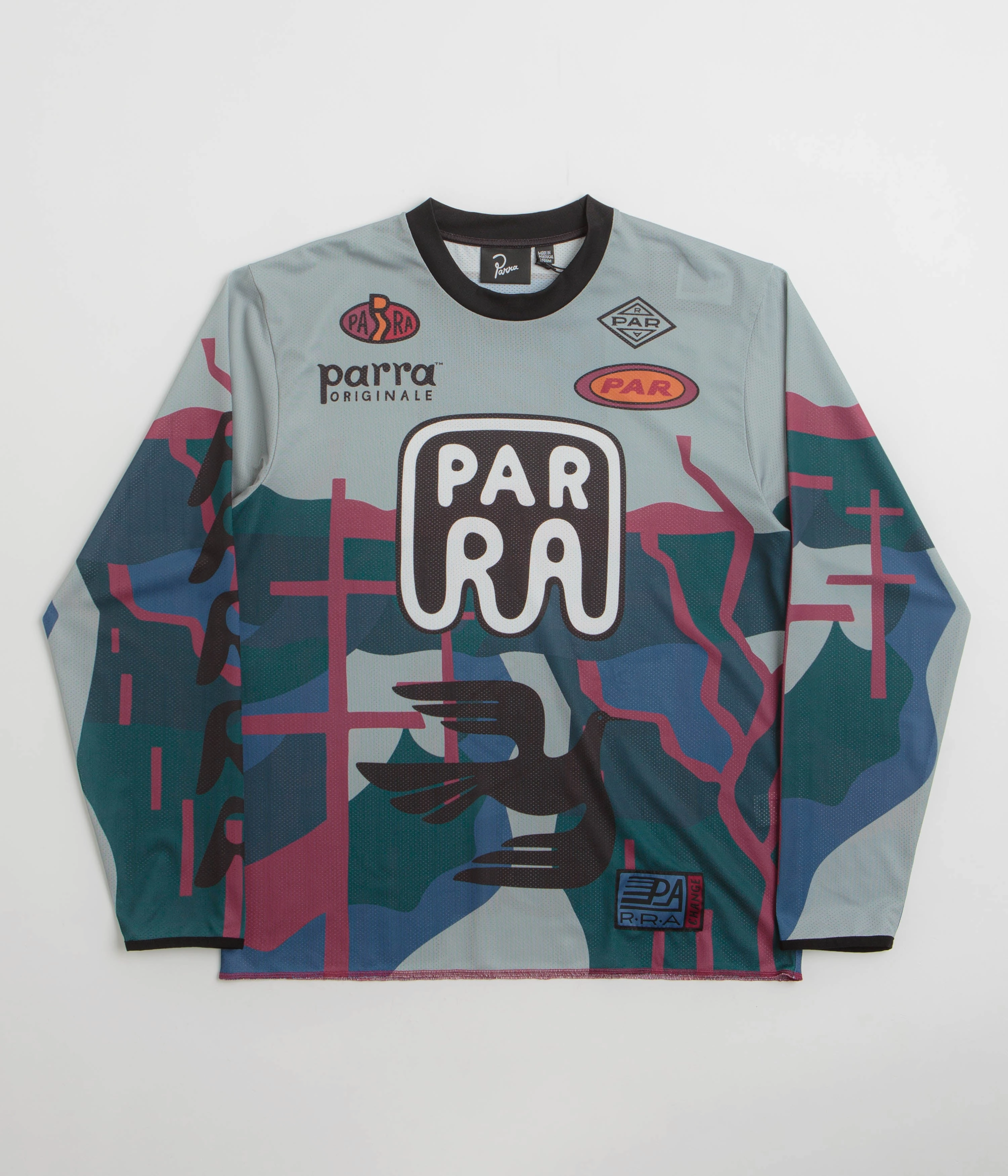 by Parra Dirt Jumper Long Sleeve T-Shirt - Grey school event Innovative
