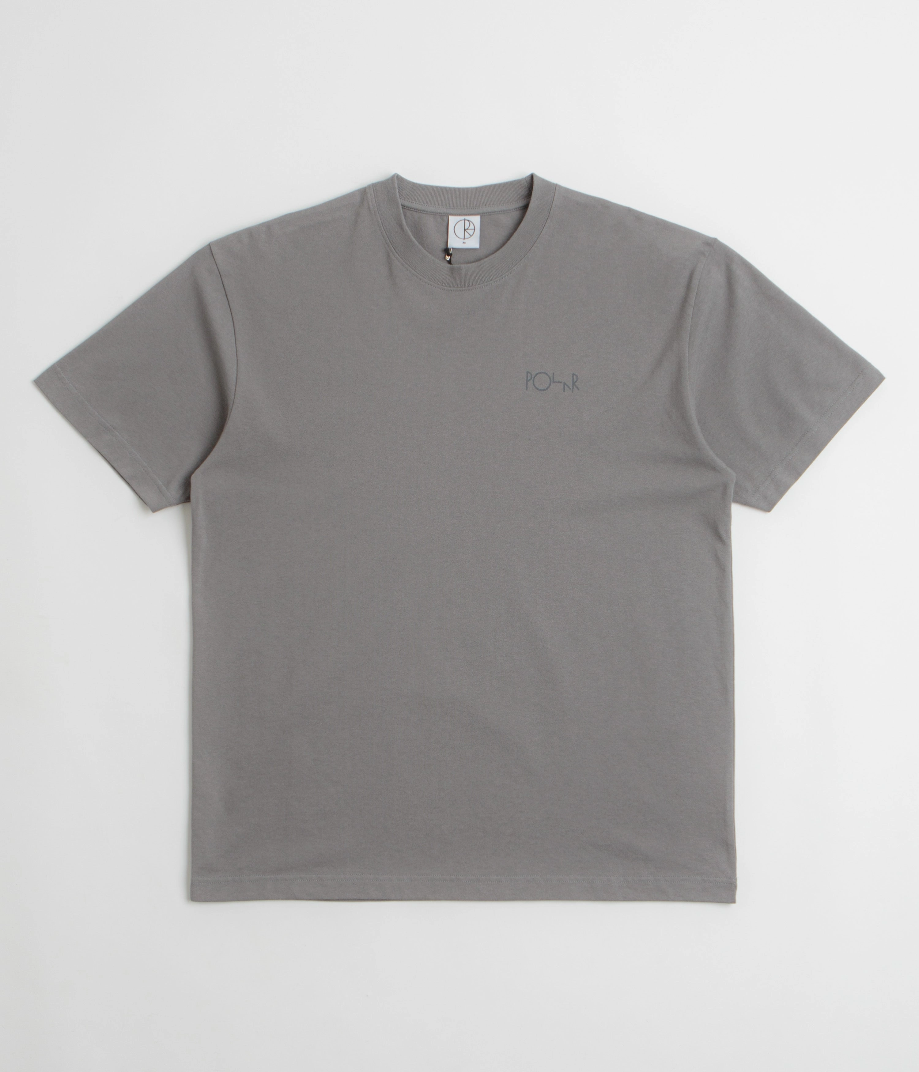 eyelet theme park event Polar Contrast Stroke Logo T-Shirt - Grey