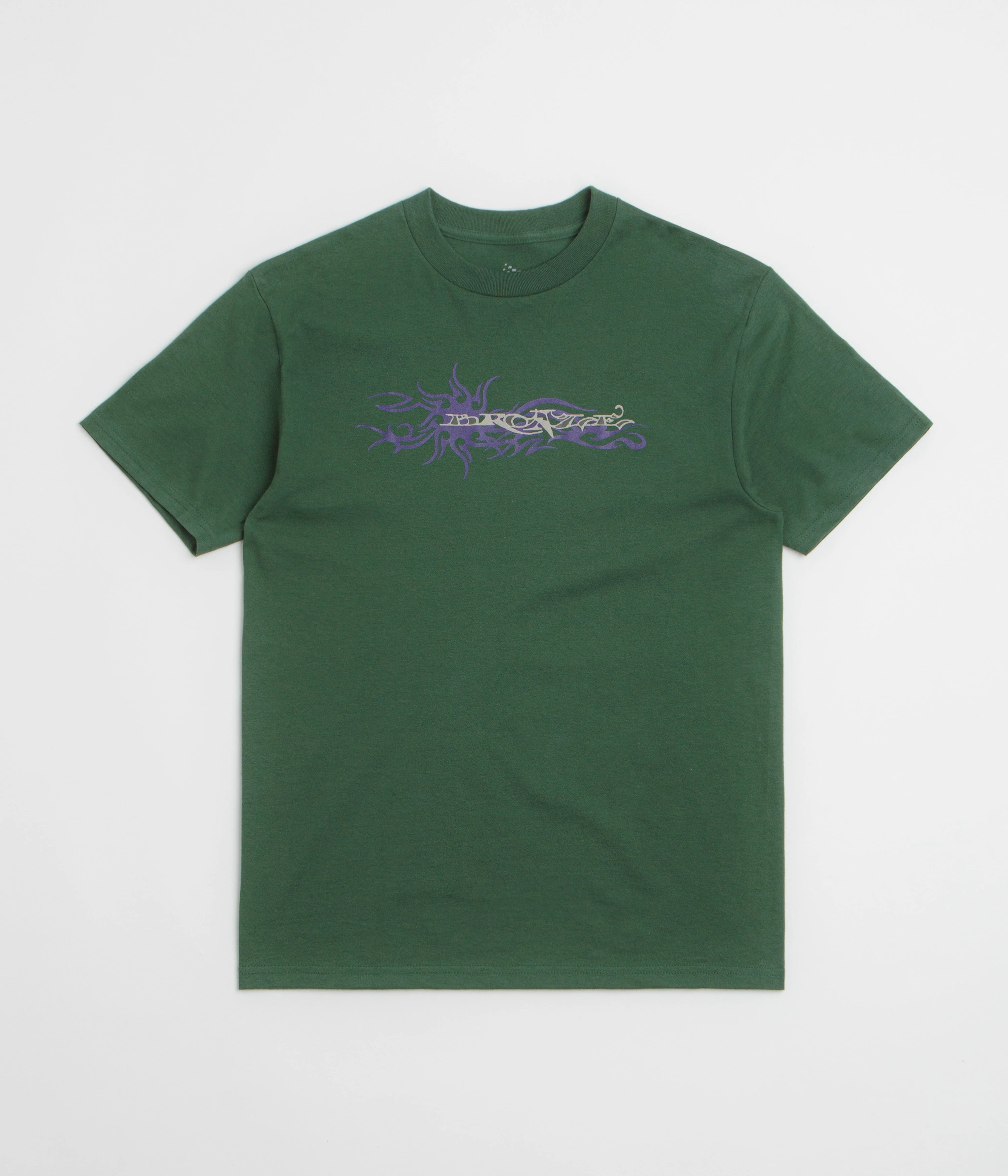 Bronze 56K Edge T-Shirt - Forest Green Slub Texture Fabric
