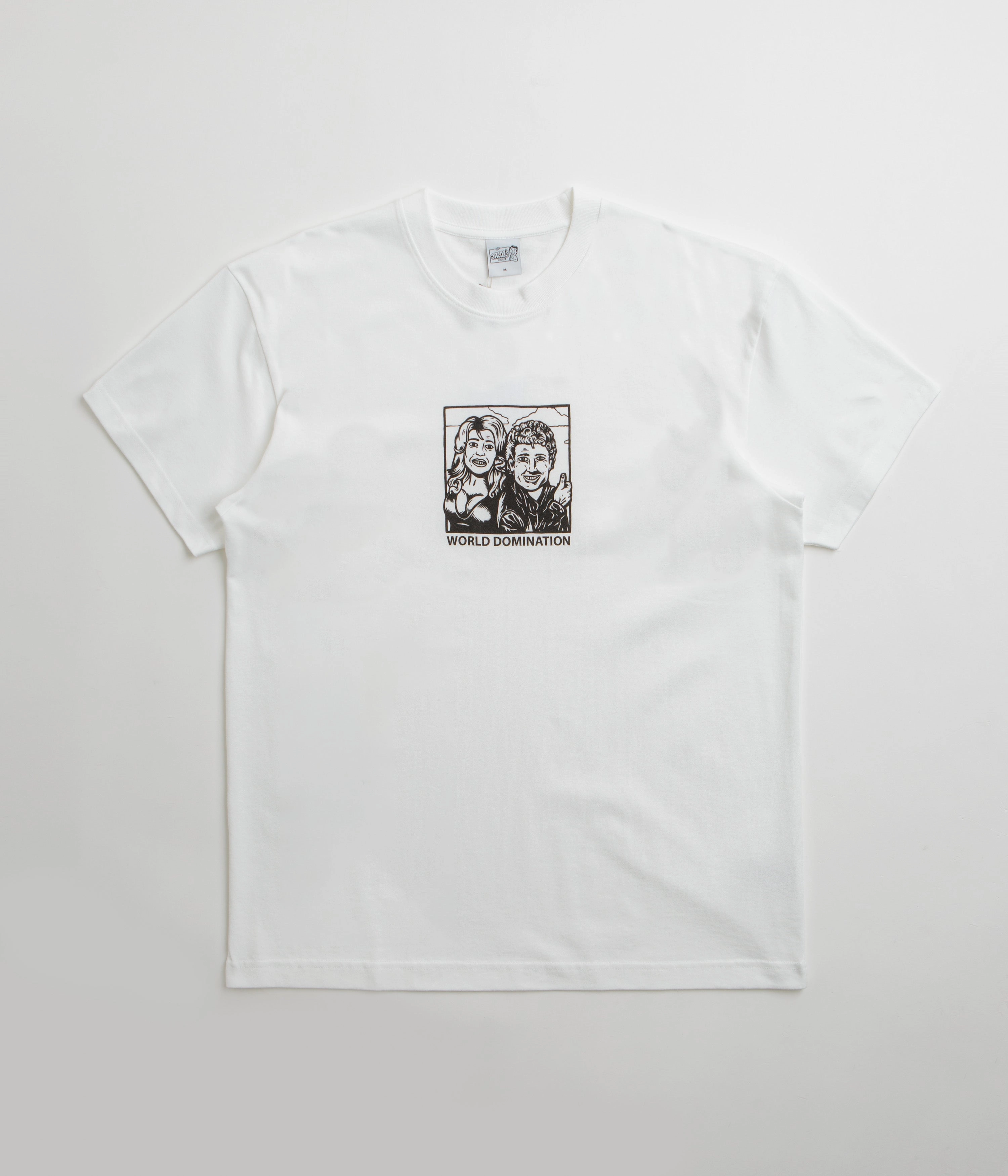 monogram Polar World Domination T-Shirt - White / Black / White